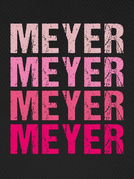 Meyer Familienname Team Retro Geschenkidee