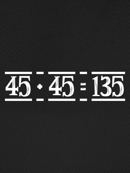 45 + 45 = 135 35