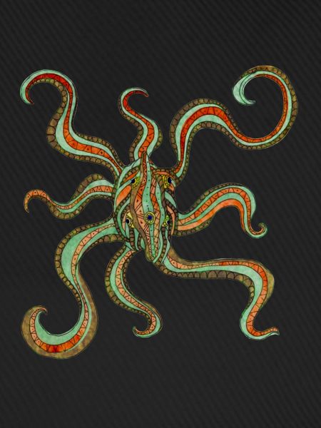 Abstrakter Octopus