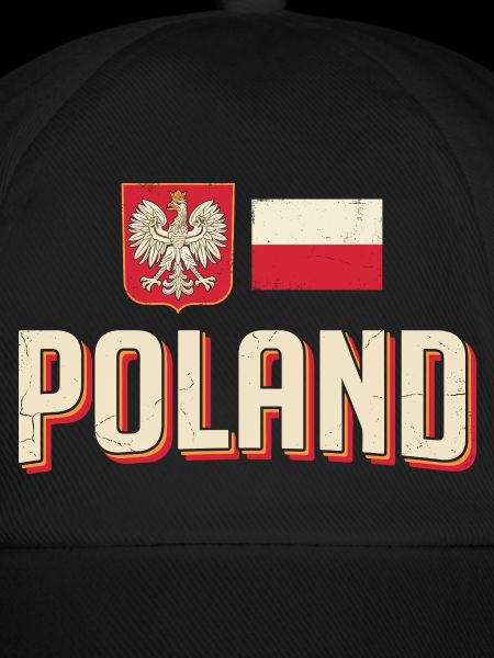 Polen Emblem Retro Flagge