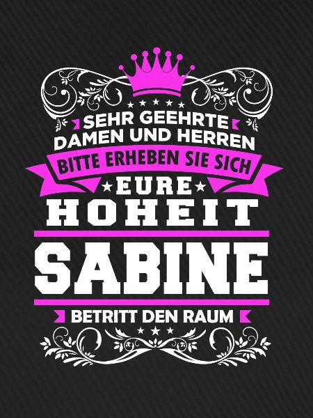 Eure Hoheit - Sabine