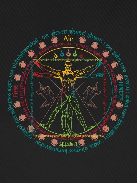 Vitruvian Cosmo Wise Man