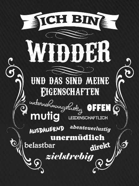 WIDDER - STERNZEICHEN