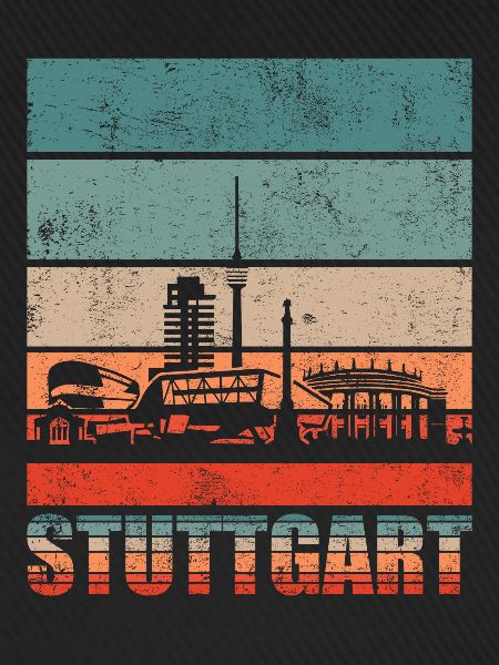 Stuttgart Skyline Geschenkidee