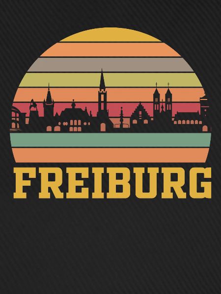 Freiburg | Freiburg Skyline Retro