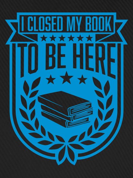 I closed my book