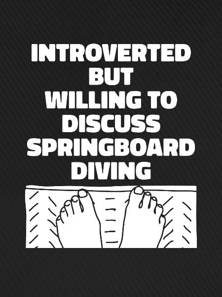 Turmspringen Turmspringer Introvertierte