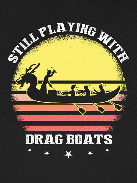 Drachenboot und Drachenboot Crew