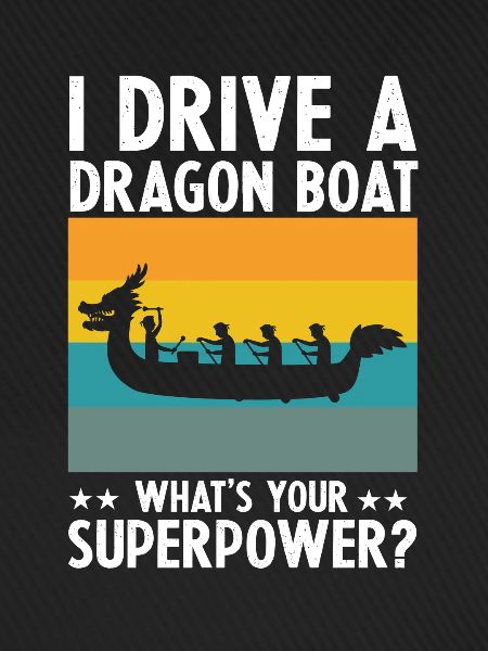 Drachenboot und Drachenboot Crew