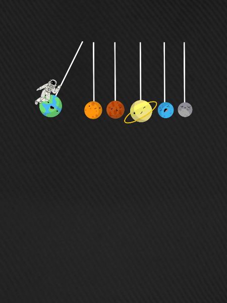 Sonnensystem Lollipop Planet Astronaut
