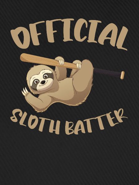 Faultier Schläger Faultier Baseball