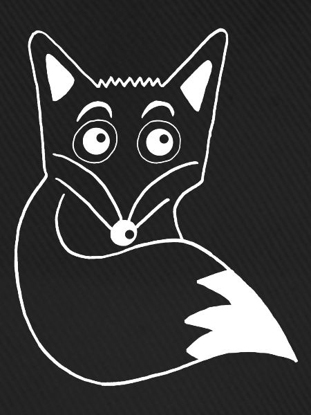 Süßer weißer Fuchs