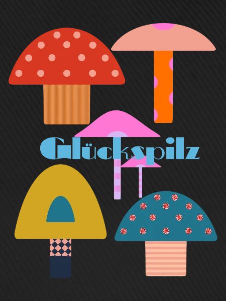 Bunte Glückspilze