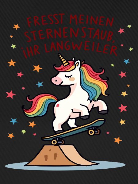 Skateboard-Einhorn