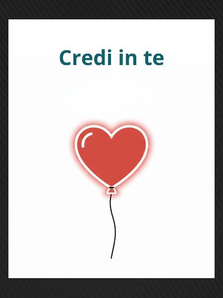 Glaube an dich selbst
