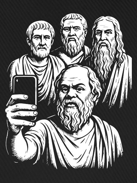 Altgriechische Philosophen Selfie