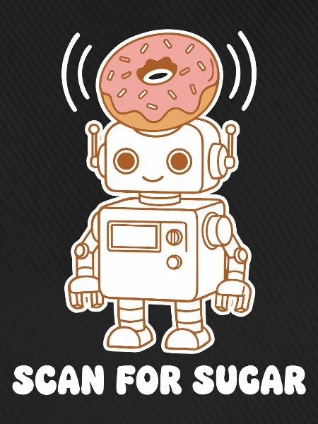 Donut-Roboter: Scan for Sugar