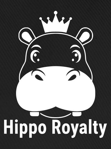 Hippo Royalty Nilpferd König Spruch