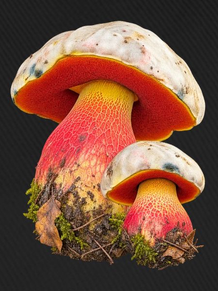 Pilz in leuchtenden farben