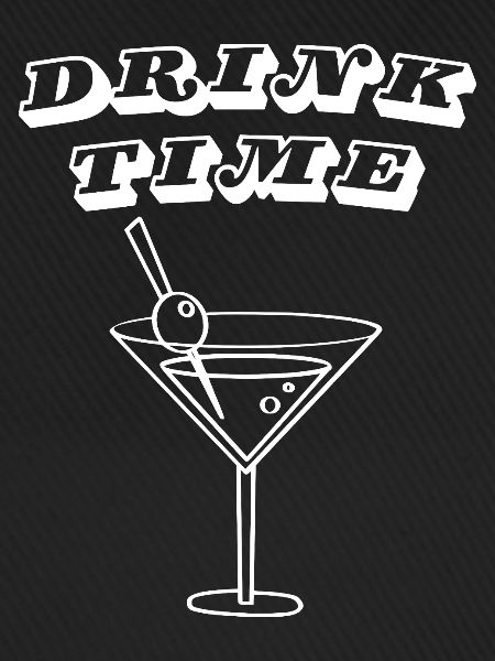 Trinkzeit – Retro-Cocktail-Martini-Glas