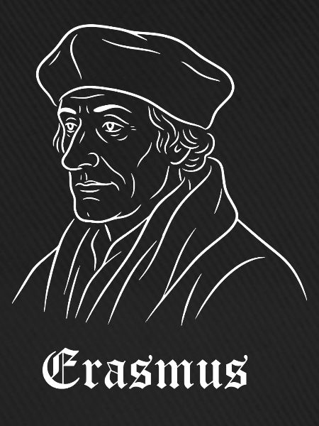 Porträt von Desiderius Erasmus