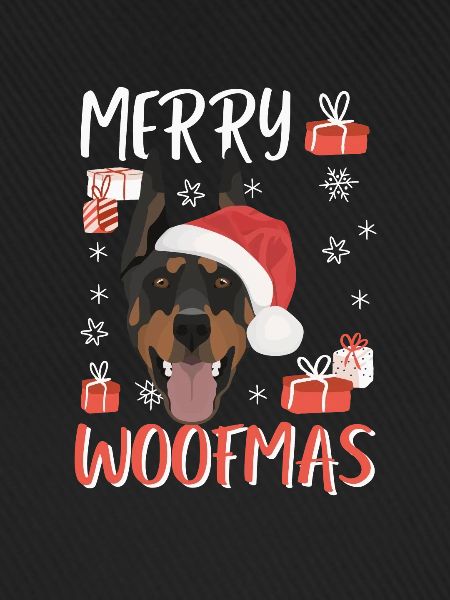 Dobermann Frohe Weihnachten