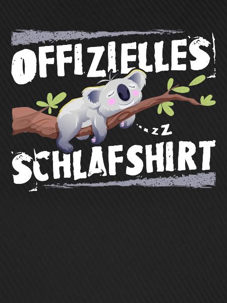 Offizielles Schlafshirt, schlafender Koala