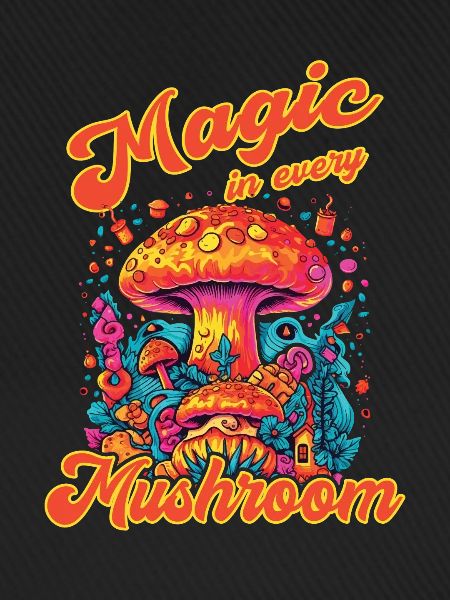 Magic Mushroom Psychedelic Art