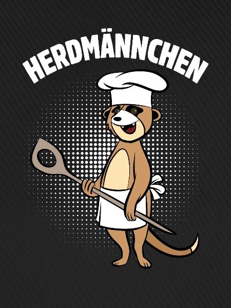 Herdmännchen - Erdmännchen mit Kochlöffel