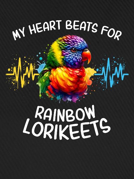 Regenbogenlori Herzlinie