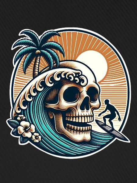 Surfen Surfer skull