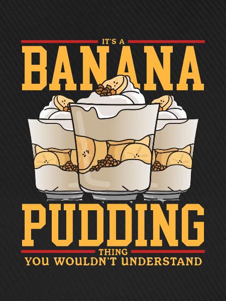 Bananenpudding Bananen-Pudding Geschenk