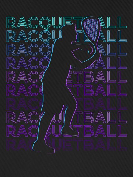 Racquetball Spieler Retro