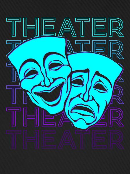Theater Masken Retro