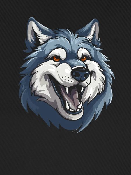 Wolf Lächelnd