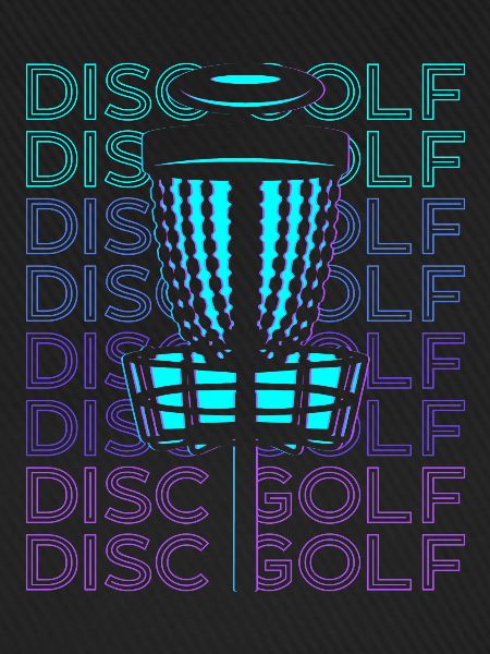 Disc-Golf Disc-Golfing Disc-Golfer Retro