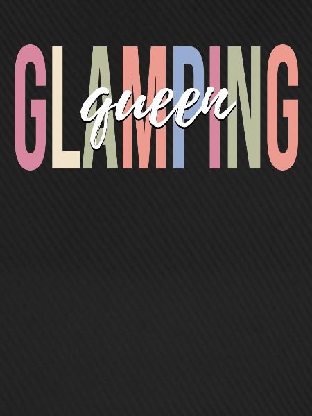 Weiblicher Glamper Camping