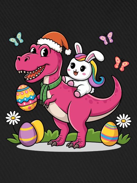 Easter Dinosaur Bunny Ears Easter