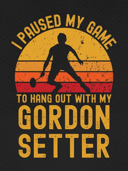 Badminton und Gordon Setter