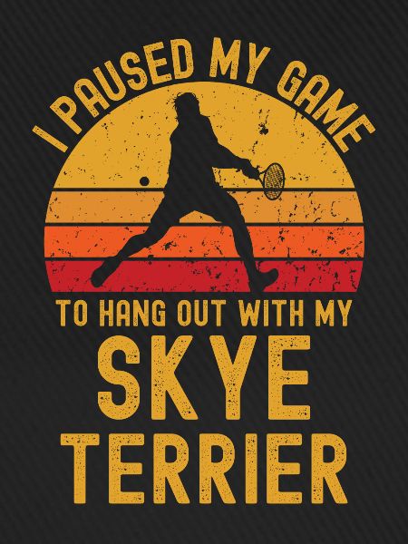Tennis und Skye-Terrier