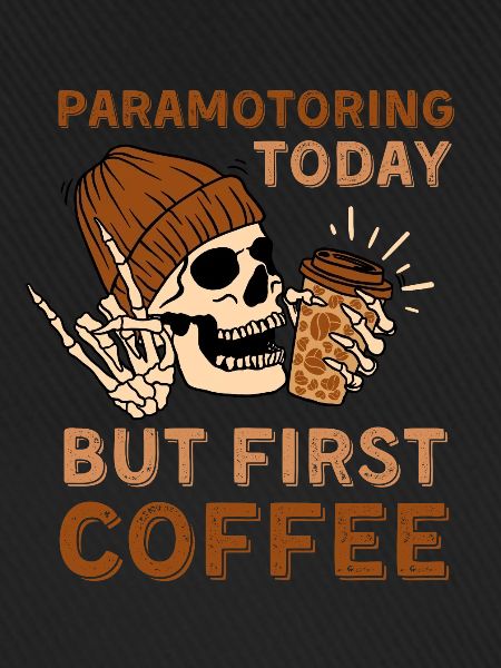 Kaffee Motorschirmfliegen Paramotoring
