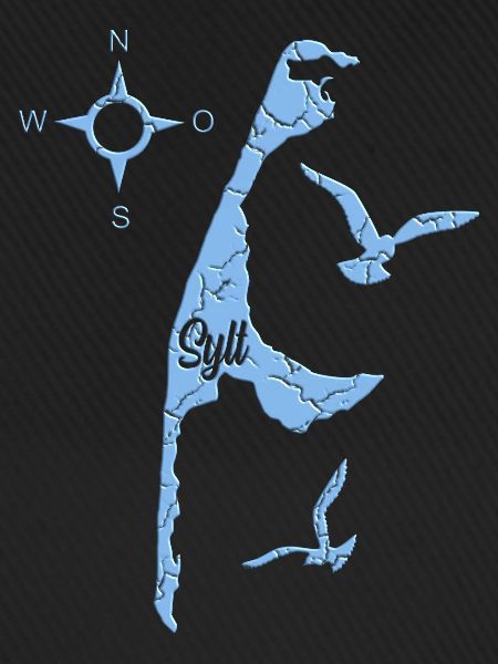 Blaues Sylt Design
