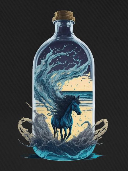 Pferd Flasche