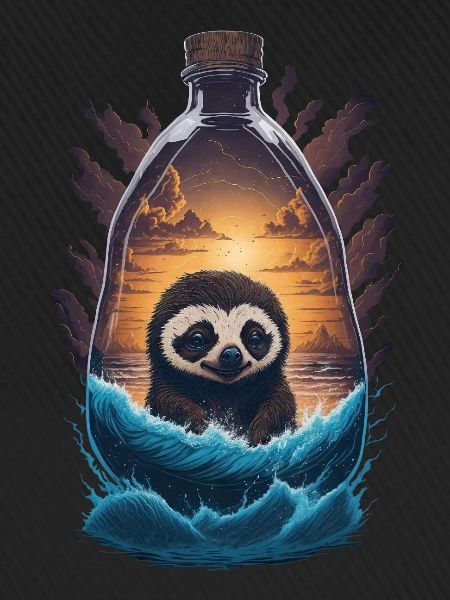 Faultier Flasche