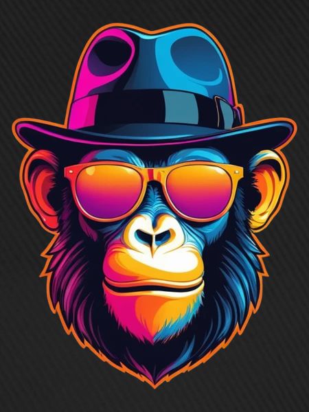 Neon-Affe