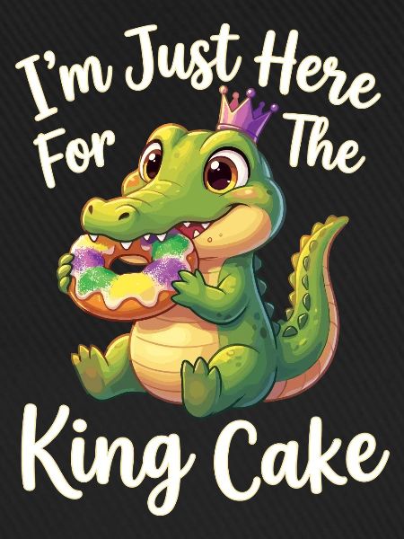 King Cake Mardi Gras Aligator