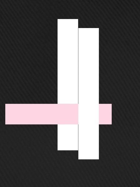 Weiße Türme mit Rosa Band