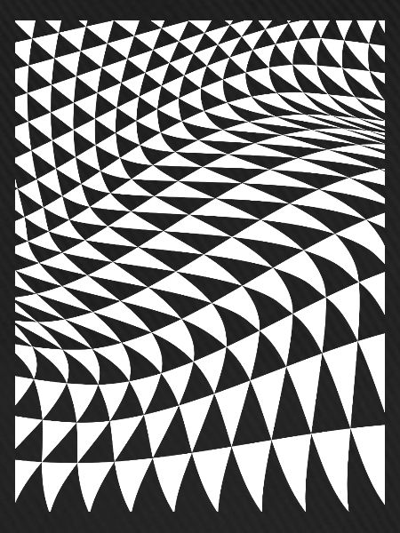 Optische Dreiecks-Warp