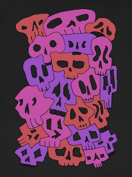 Skulls (Reds, transparente Augen)