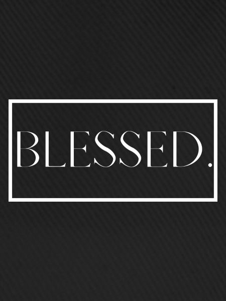 Gesegnet. Christlich Geschenk Glaube Segen